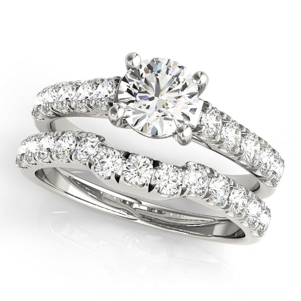 Platinum Trellis 3/4 CT Round Diamond Engagement Ring