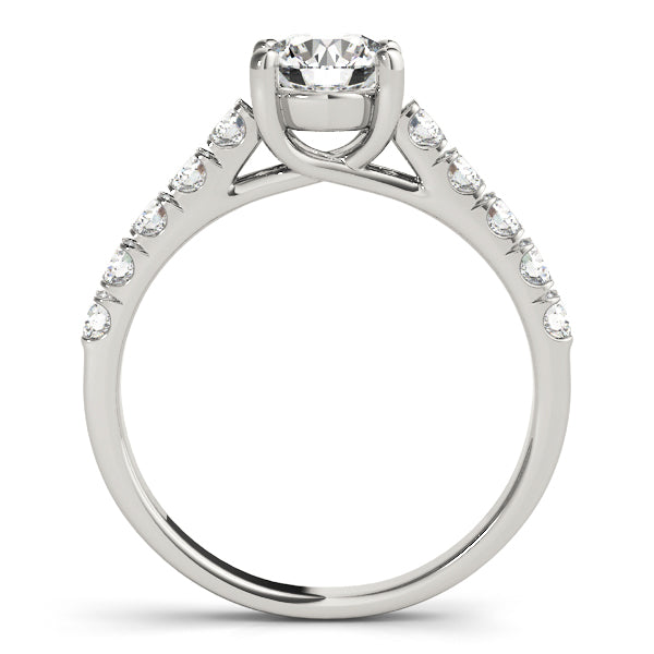 14K White Gold 1 CT Diamond Engagement Ring
