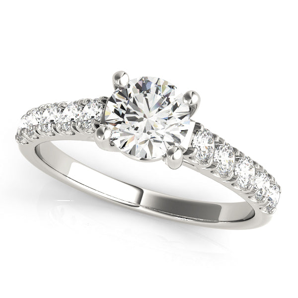14K White Gold 1 CT Diamond Engagement Ring