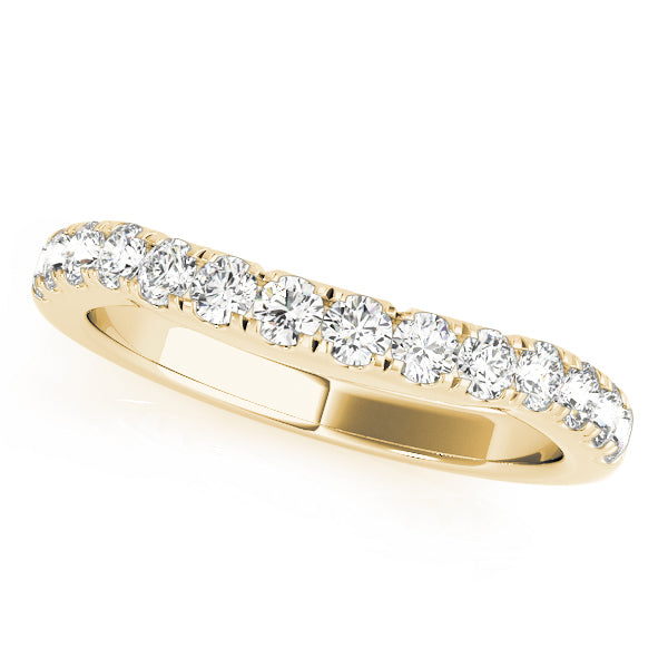 14K Yellow Gold Diamond Wedding Ring