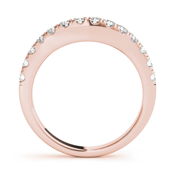 14K Rose Gold Diamond Wedding Ring