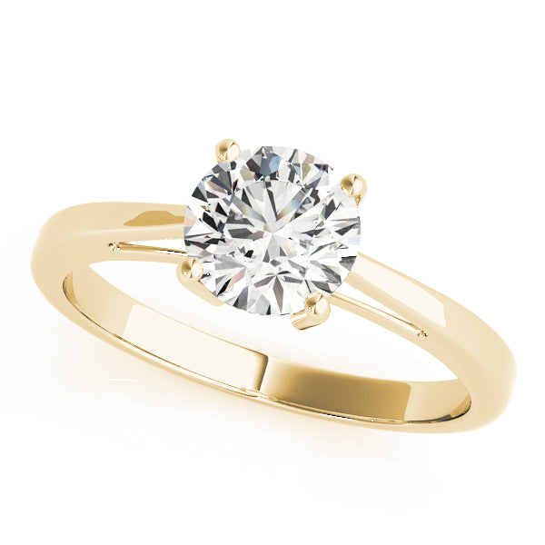 14K Yellow Gold 1ct Diamond Solitaire Engagement Ring