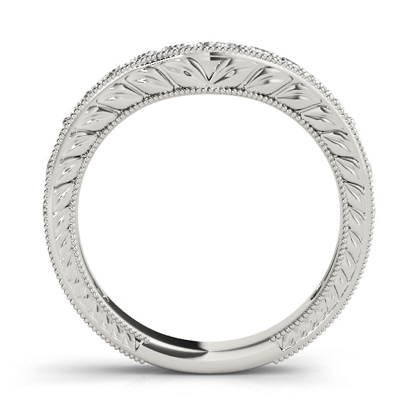 Platinum 1/3 CT Diamond Wedding Band