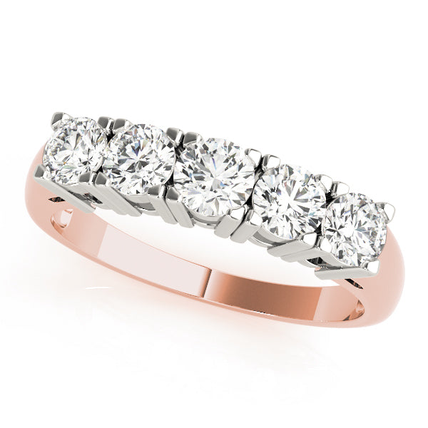 Rose Gold Diamond Wedding Ring | 0.62 ctw