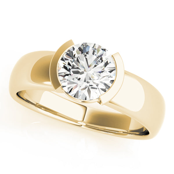 14K Yellow Gold 1ct Diamond Solitaire Engagement Ring
