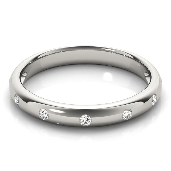 Platinum White 7-Diamond Wedding Ring