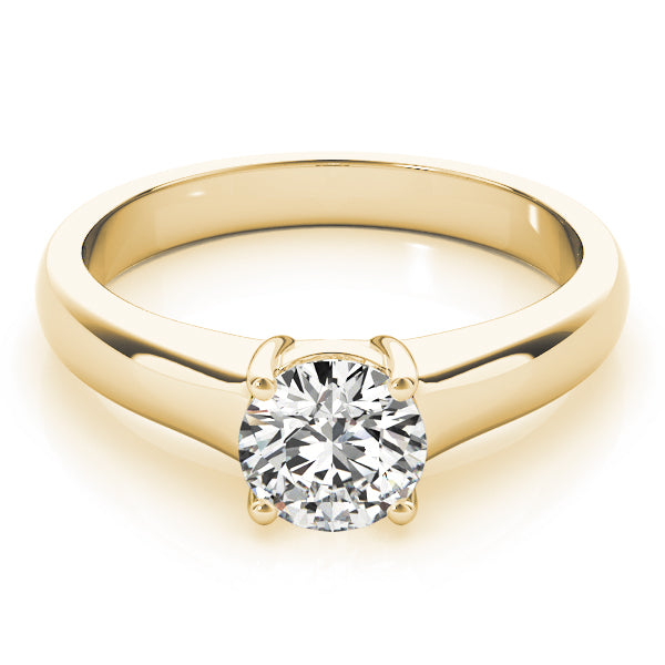 18K Yellow Gold 1 CT Diamond Engagement Ring