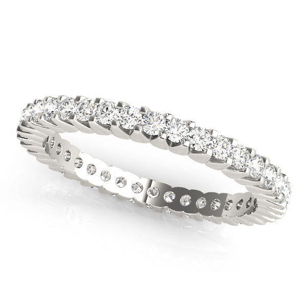 14K White Gold Diamond Wedding Ring