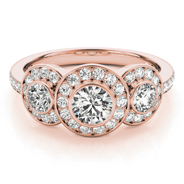 14K Rose Gold 1.50 ct Diamond Engagement Ring