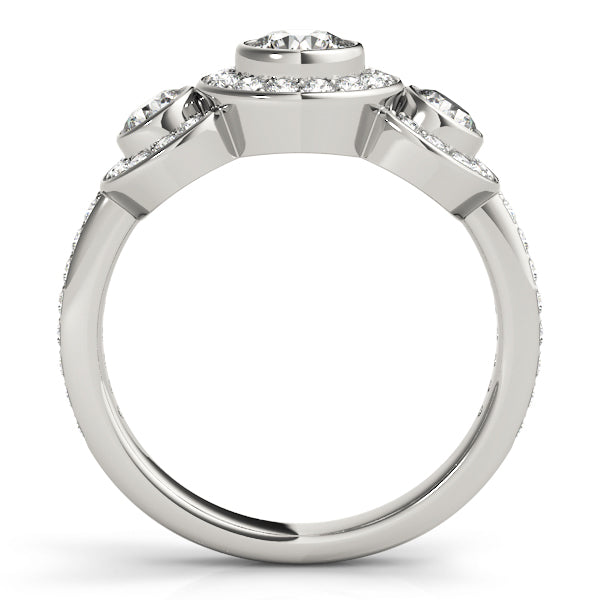 18K White Gold 1.75ctw Round Diamond Engagement Ring
