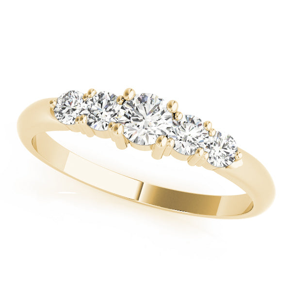 14K Yellow Gold 0.45 CT Diamond Wedding Band