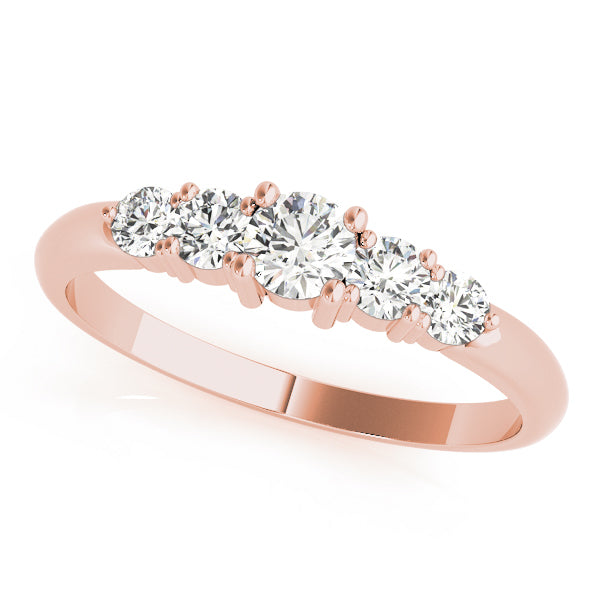 Rose Gold Diamond Wedding Ring | 0.45 ctw