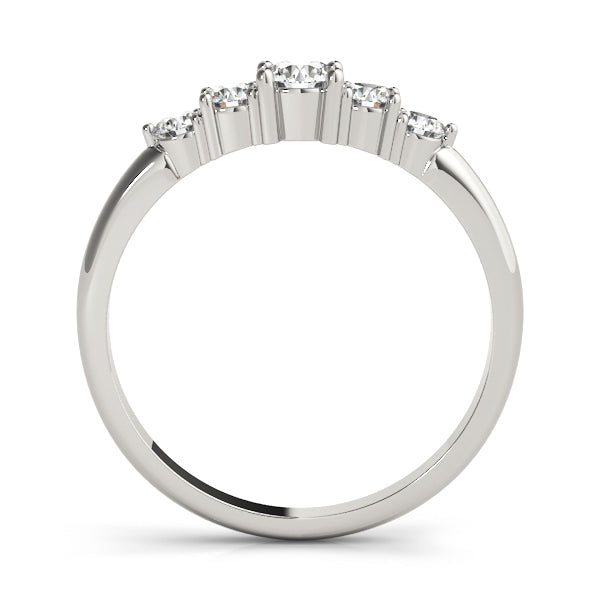 18K White Gold 0.45 CT Diamond Wedding Band