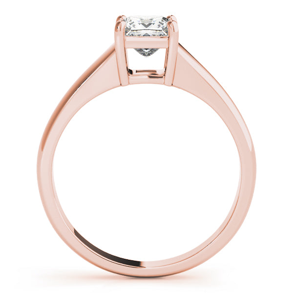 14K Rose Gold 3/4 CT Diamond Solitaire Engagement Ring