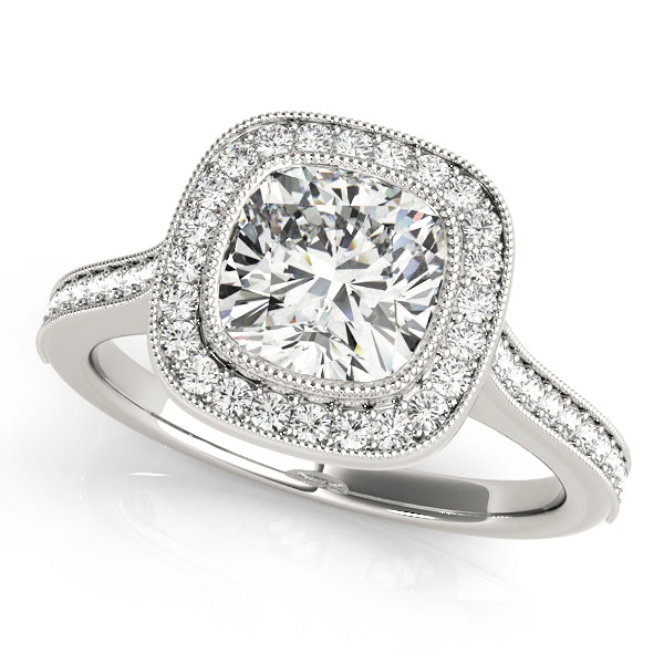 Halo Diamond Engagement Ring