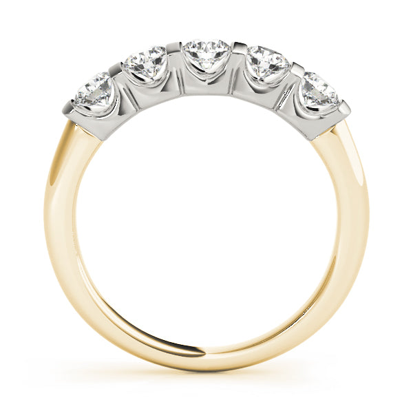 14K Yellow Gold 1 CTW Diamond Wedding Ring