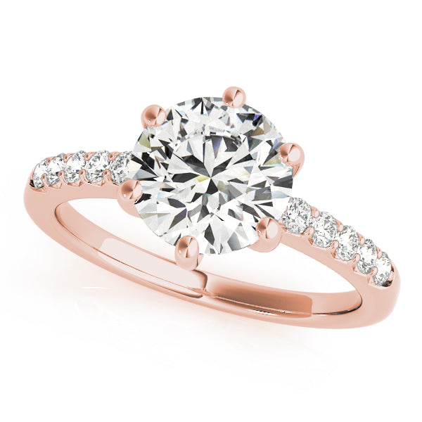 14K Rose Gold 1.16 ctw Diamond Engagement Ring