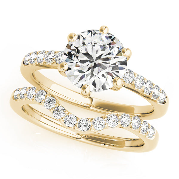 14K Yellow Gold 1 ct Diamond Engagement Ring