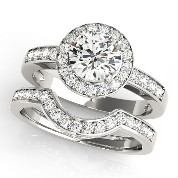 Halo Diamond Engagement Ring