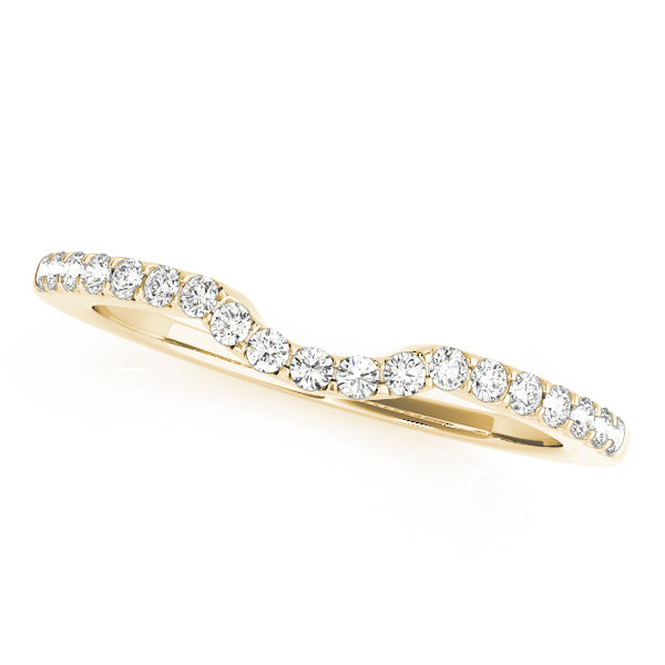 14K Yellow Gold 0.18ctw Diamond Wedding Band