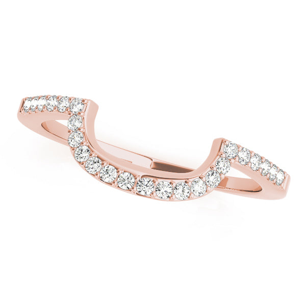 14K Rose Gold Diamond Wedding Band