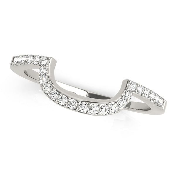 14K White Gold Diamond Wedding Ring