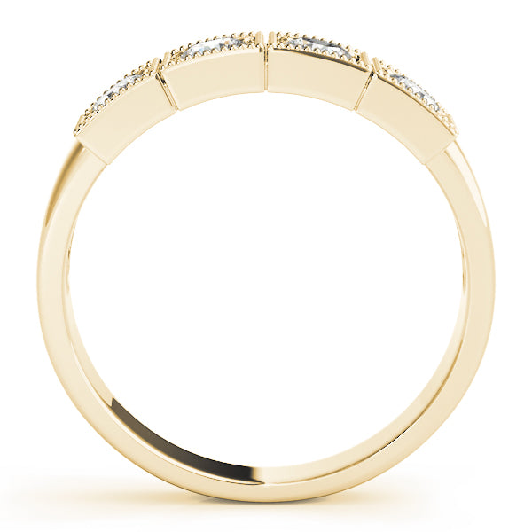 14K Yellow Gold 1/3 CT Round Diamond Engagement Ring