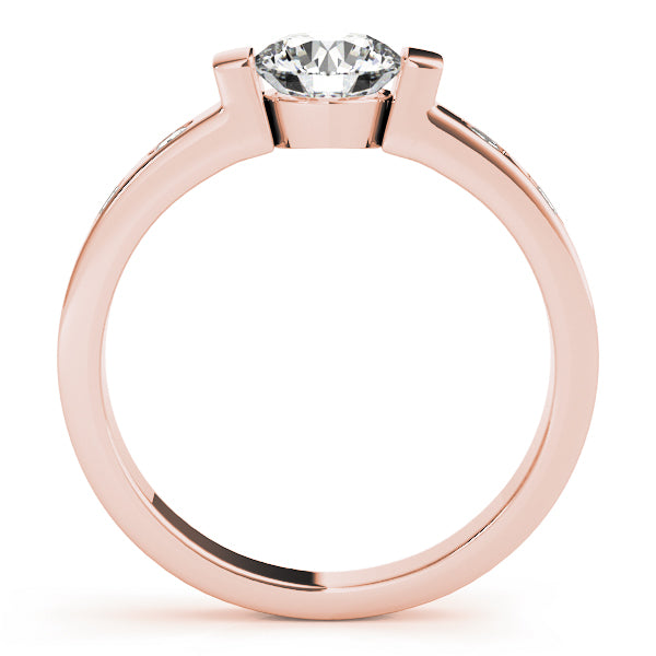 14K Rose Gold 1 CT Diamond Engagement Ring