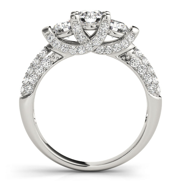 Three Stone Diamond Engagement Ring