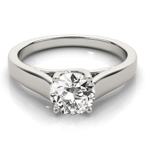 1 CT Platinum Round Diamond Engagement Ring