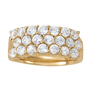 14K White Gold Round Diamond Fashion Ring