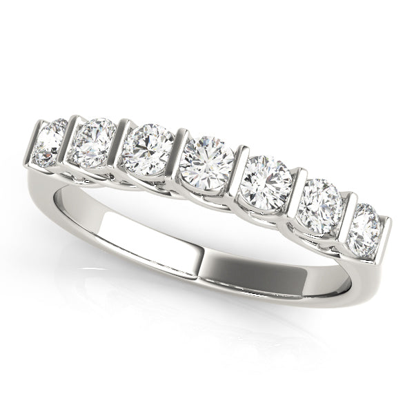 14K White Gold Diamond Wedding Ring