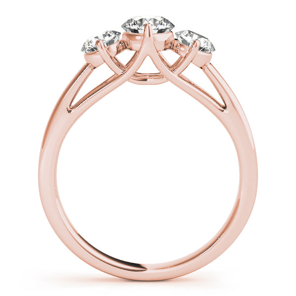Rose Gold 0.5 CT Round Diamond Engagement Ring