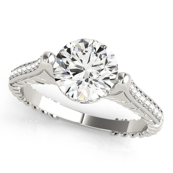 Platinum Vintage 1.16 ctw Diamond Engagement Ring