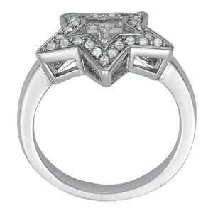 14K White Gold Multi-Diamond Fashion Ring
