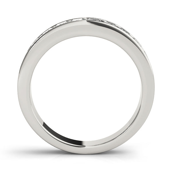 18K White Gold 10-Diamond Wedding Ring