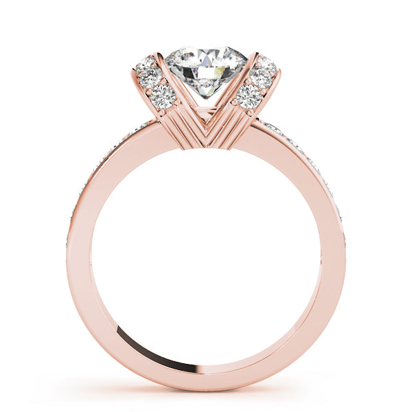 18K Rose Gold 1.5ctw Round Diamond Ring