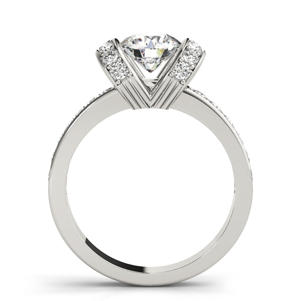 1 CT Round Diamond Engagement Ring