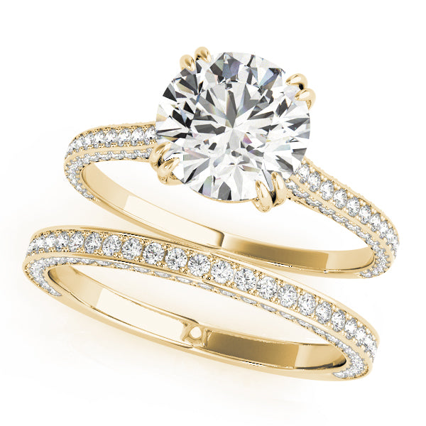 18K Yellow Gold Diamond Engagement Ring 1.5ctw