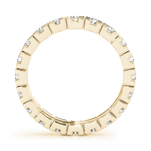 14K Yellow Gold 7/8 ct Diamond Wedding Band