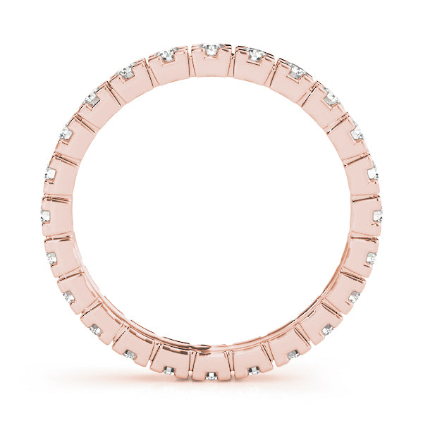 18K Rose Gold Diamond Wedding Ring