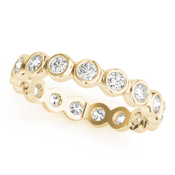 14K Yellow Gold Diamond Wedding Ring