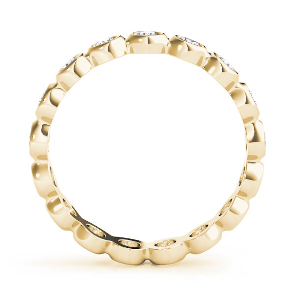 14K Yellow Gold Diamond Wedding Ring