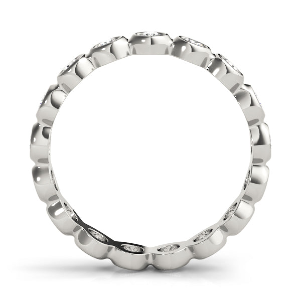 15-Stone Round Diamond Wedding Ring