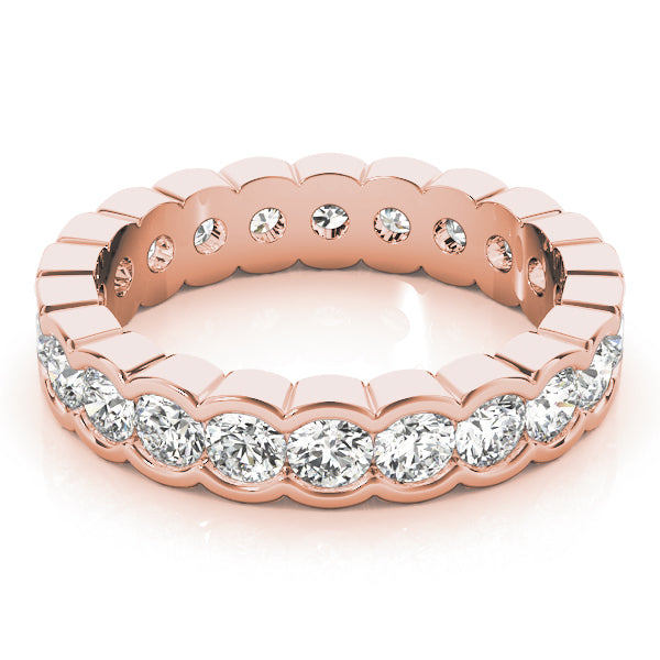 Rose Gold 7/8 ct Diamond Wedding Band