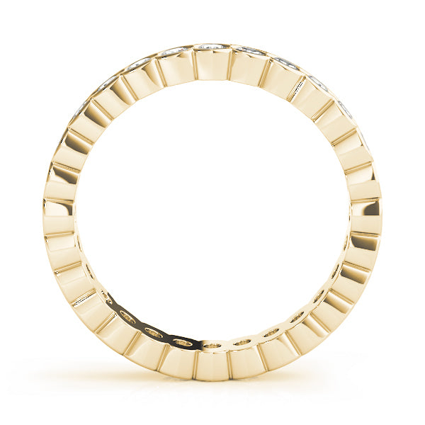 18K Yellow Gold 7/8 ct Diamond Wedding Band