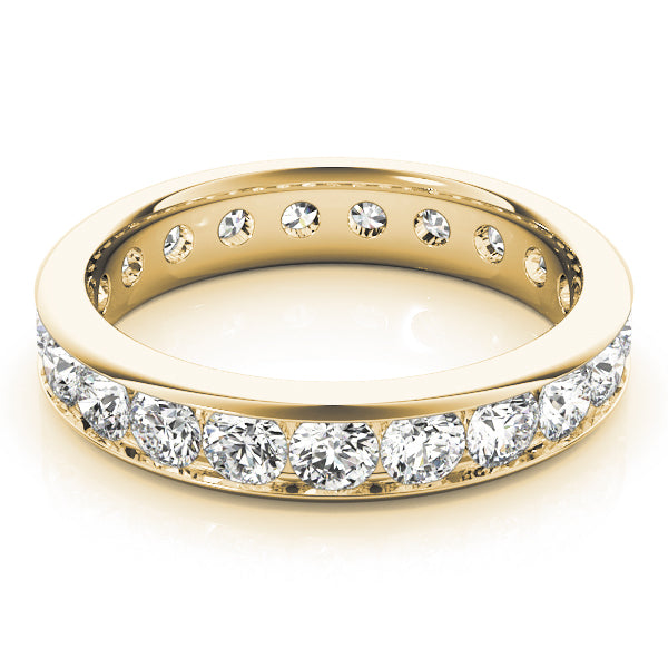 14K Yellow Gold 7/8 ct Diamond Wedding Band