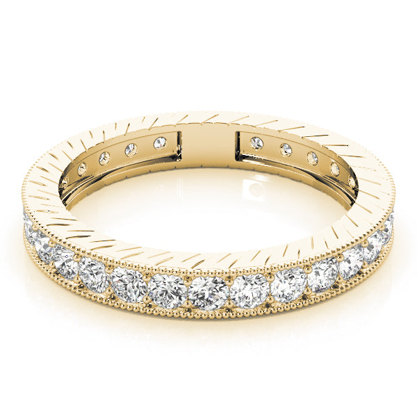 18K Yellow Gold 3/8 ct Diamond Wedding Band