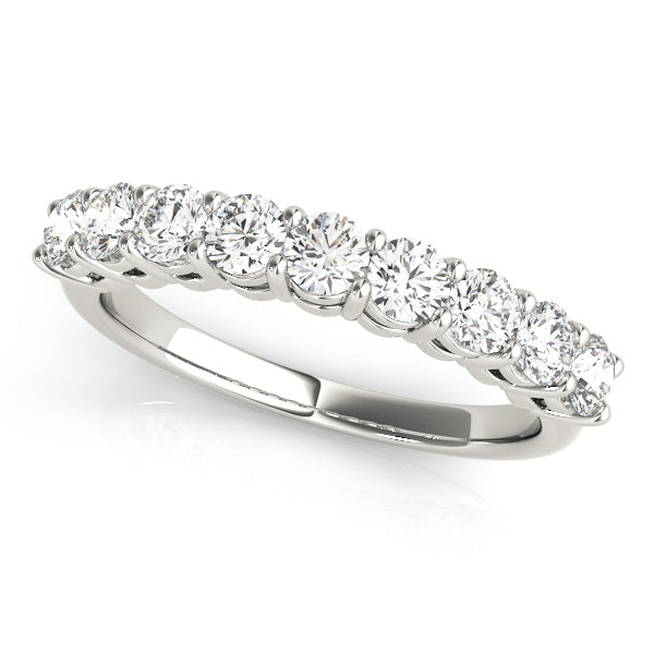 9-Diamond Round Wedding Ring