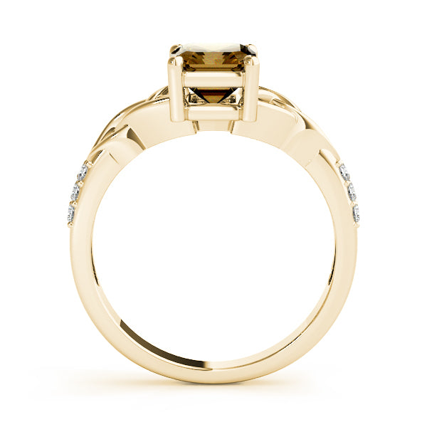 14K Yellow Gold Diamond Fashion Ring